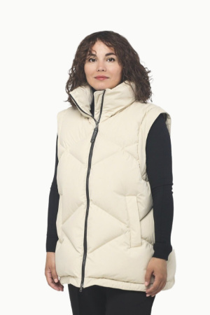 Пуховик Грета SkyStretch Goose (Женский; 44; Светлый Беж)